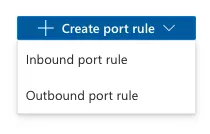 Inbound port rule