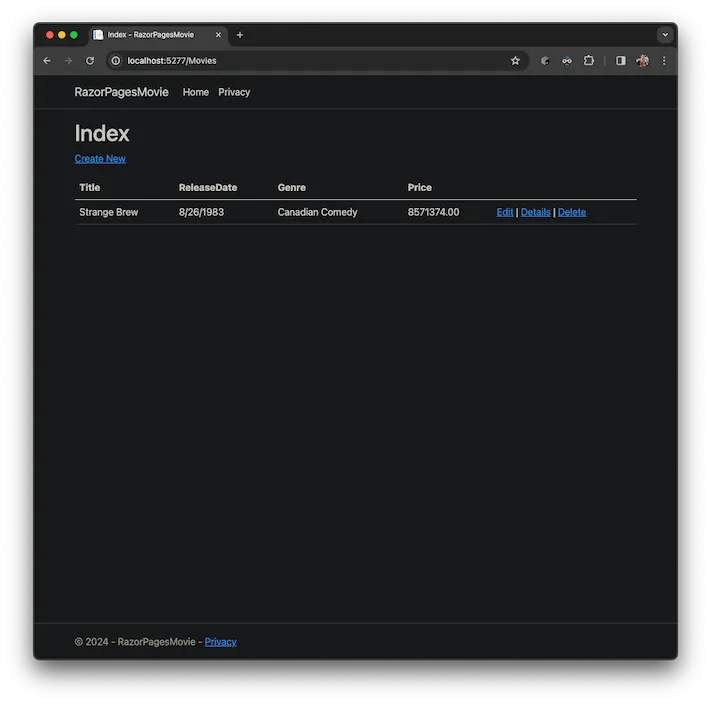 Dolt + ASP.NET Core