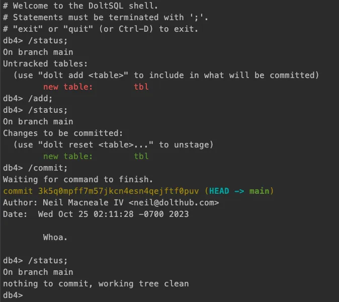 Embedded CLI Commands
