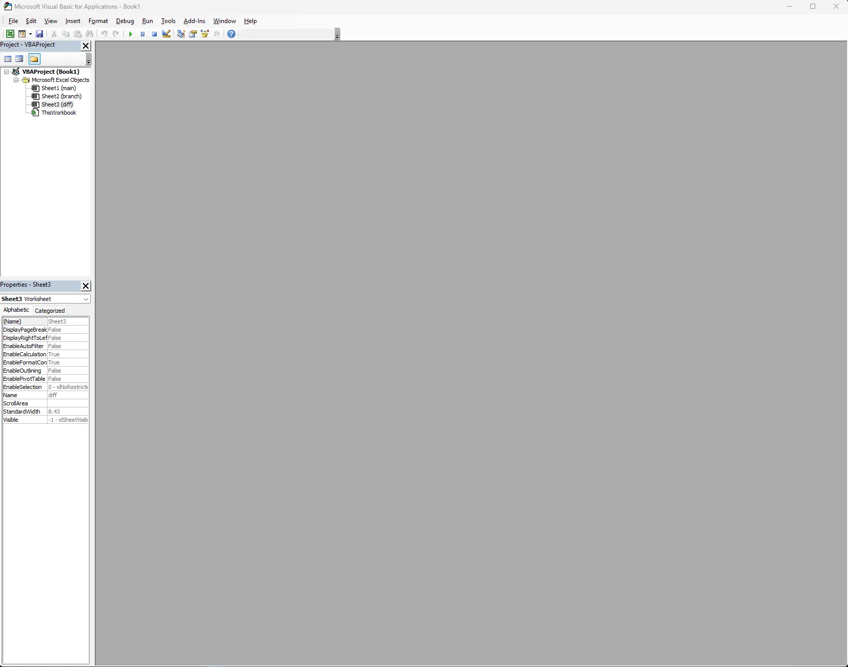 Empty VBA