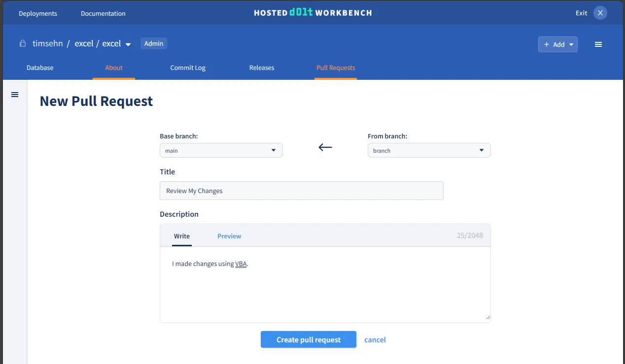 New Pull Request