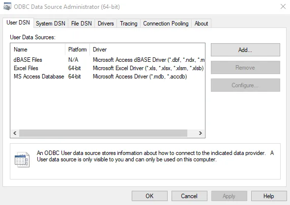 ODBC Data Source