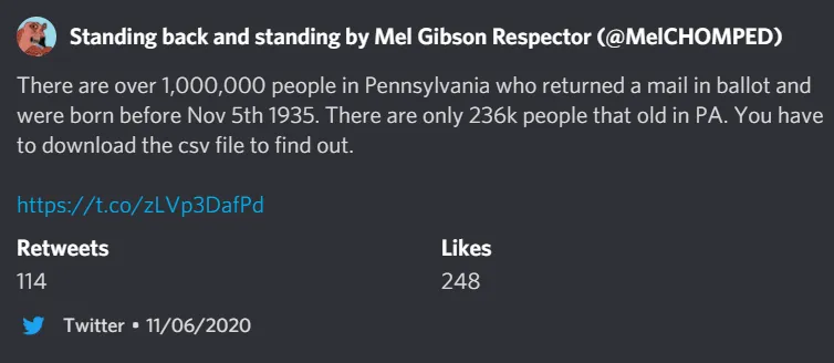 1M elderly PA voters?