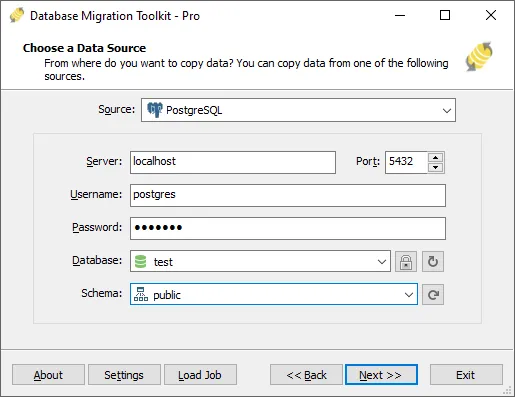 database migration GUI