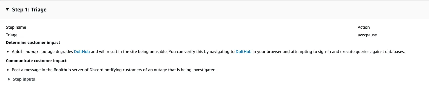 Runbook Triage Stage