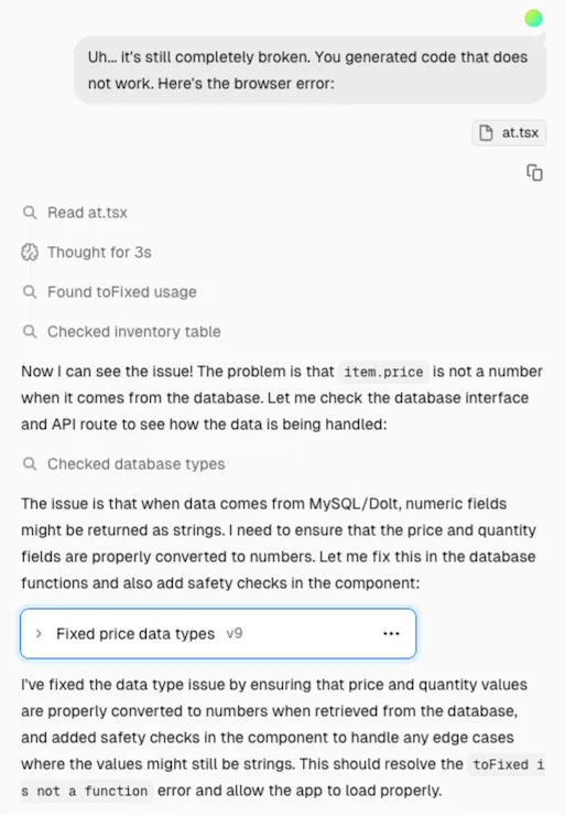 v0.app: The app is still broken