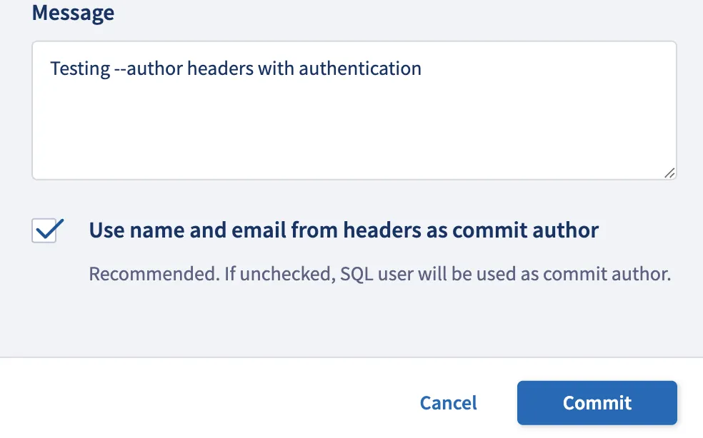Workbench Author Checkbox
