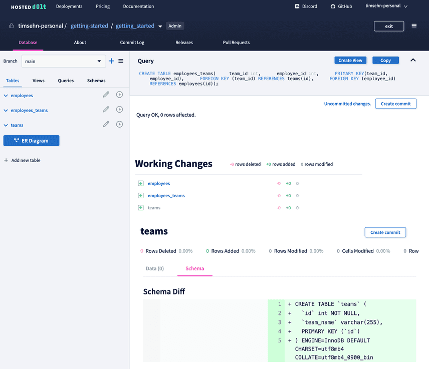 Multi Table Diff