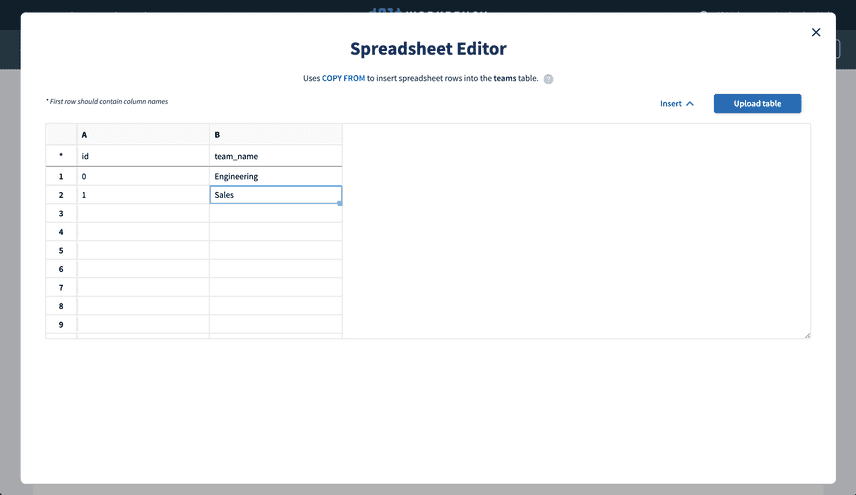 Spreadsheet editor