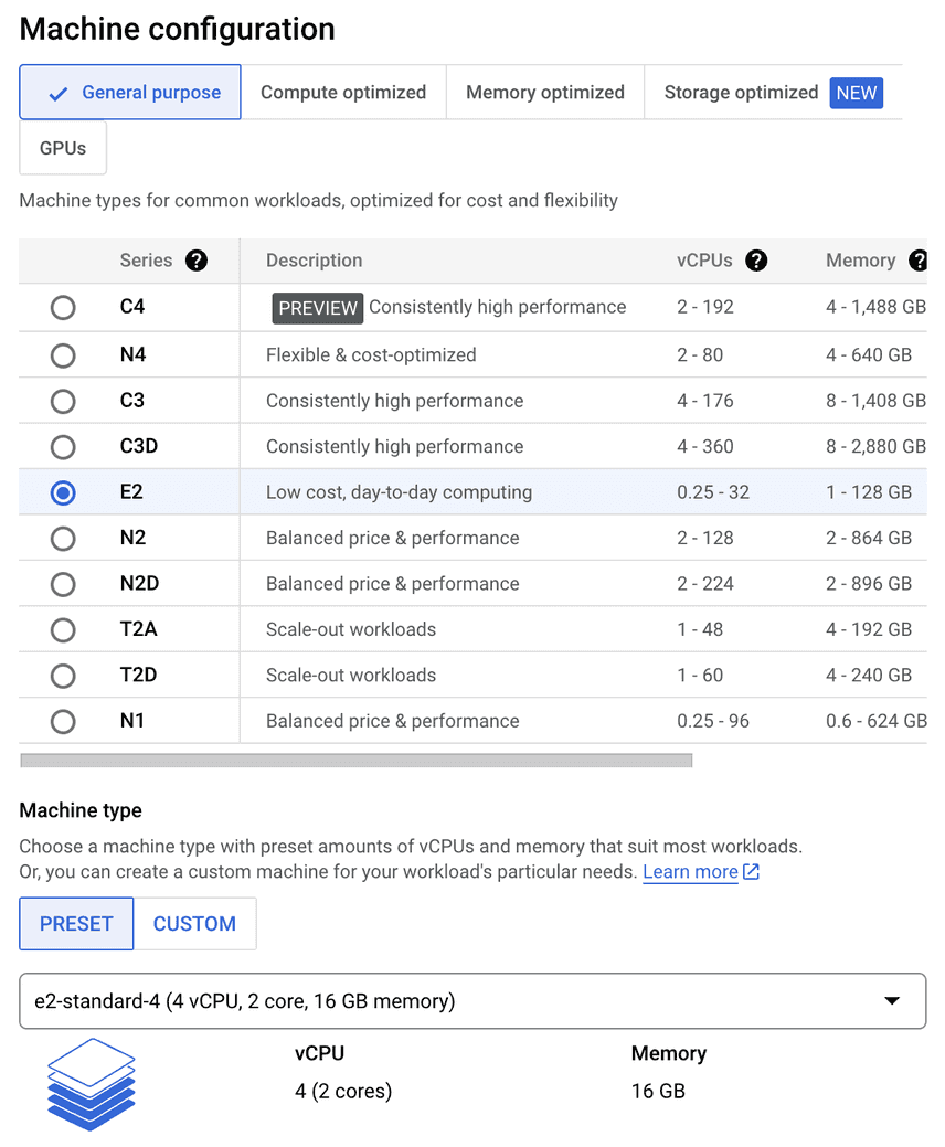 Machine Configuration