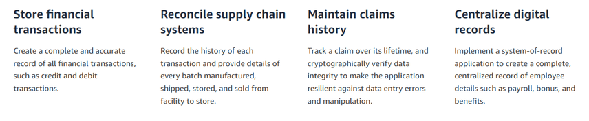 QLDB Use Cases