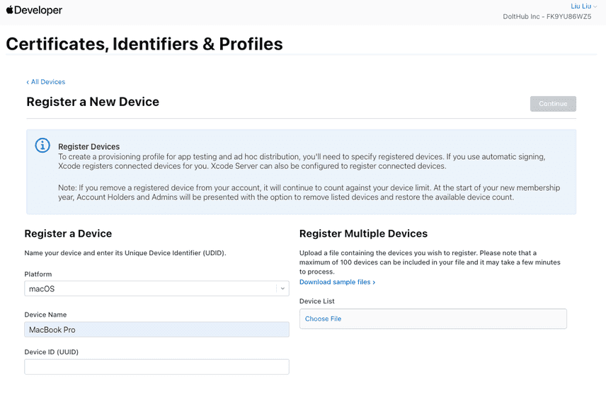 Register device