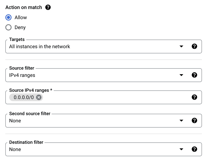 Actions on Match