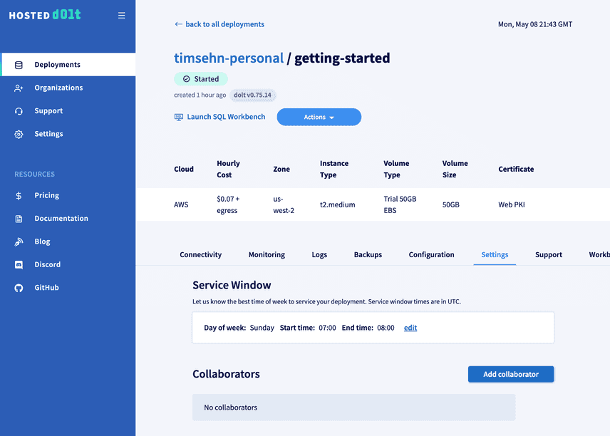 Deployment Settings