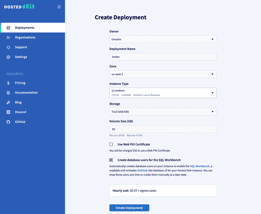 Looker Hosted Deployment