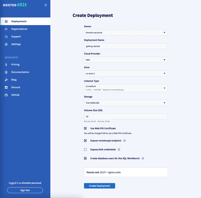 Create Deployment Done