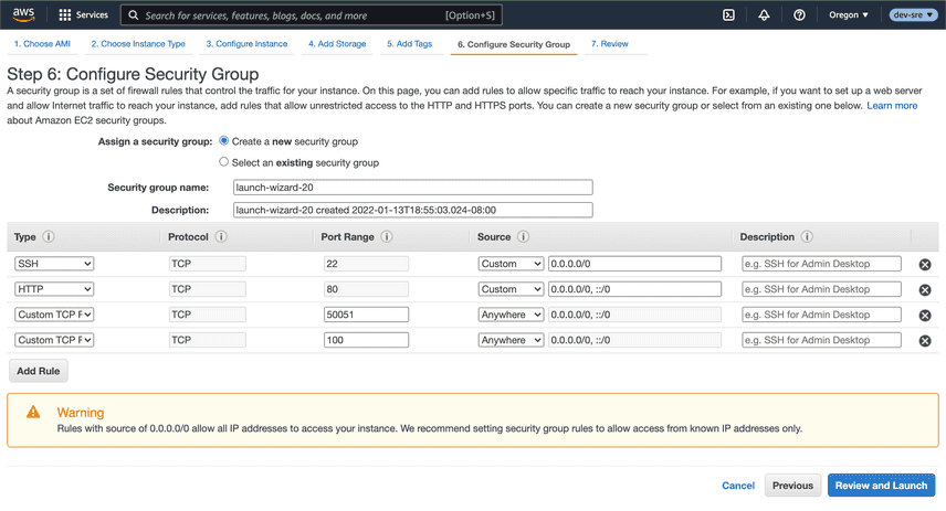 DoltLab Security Groups