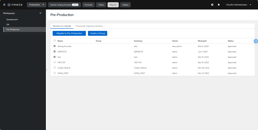 FJA Application Workspaces